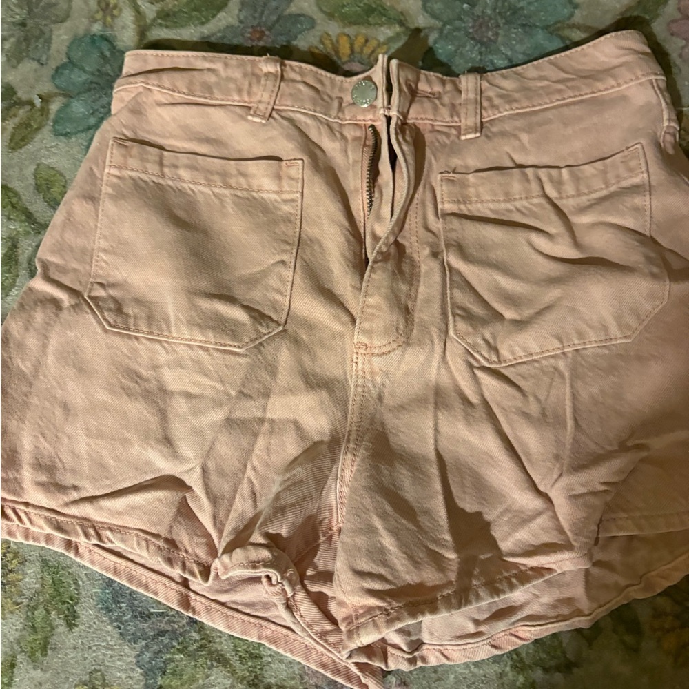 Rollas Women's Pink Denim Shorts